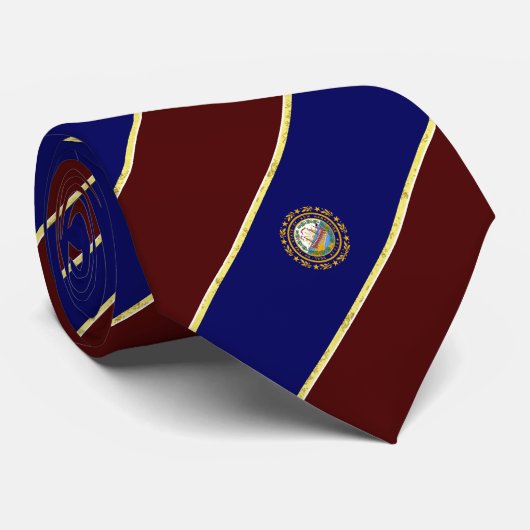 vlag van New Hampshire stripes Stropdas (Opgerold)