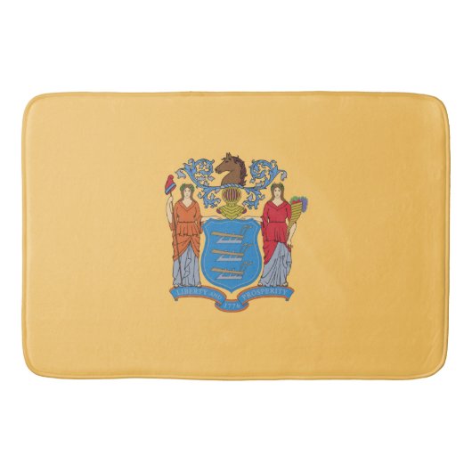 Vlag van New Jersey Badmat (Voorkant)
