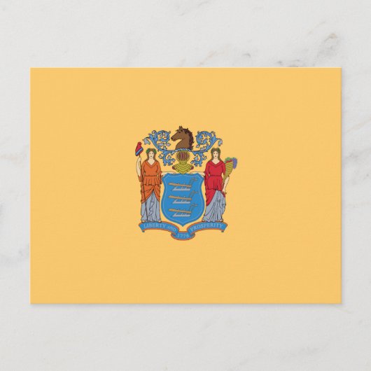 Vlag van New Jersey Briefkaart (Voorkant)