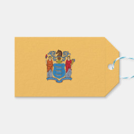 Vlag van New Jersey Cadeaulabel