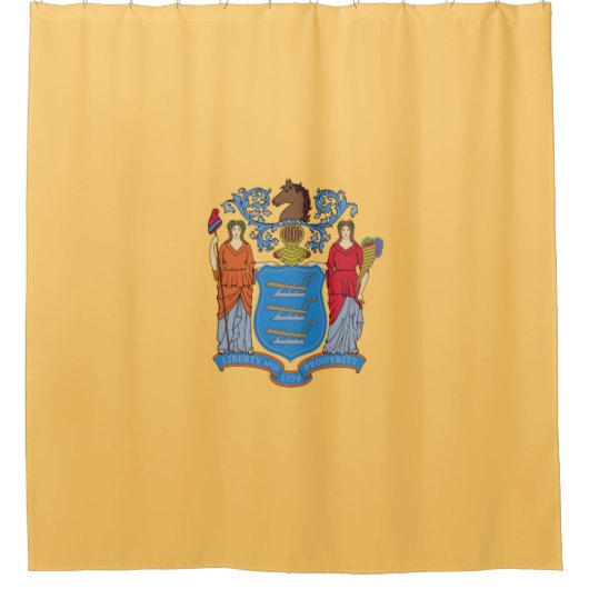 Vlag van New Jersey Douchegordijn (Voorkant)