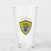 vlag van New Jersey Glas (Achterkant)