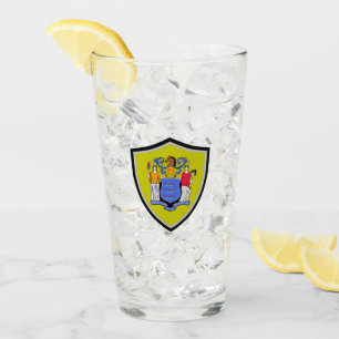vlag van New Jersey Glas