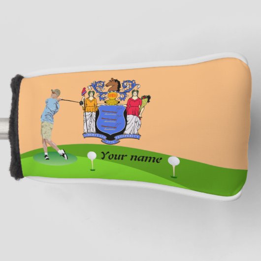 vlag van New Jersey Golfheadcover (Voorkant)