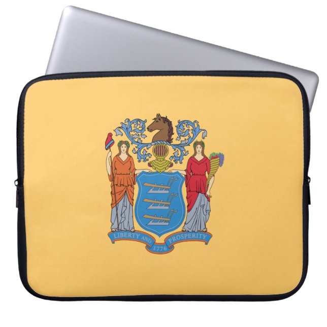 Vlag van New Jersey Laptop Sleeve (Voorkant)