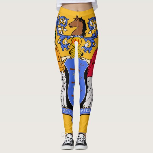 vlag van New Jersey Leggings (Voorkant)