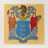 Vlag van New Jersey Legpuzzel (Verticaal)