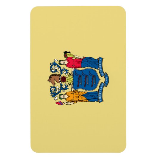 vlag van New Jersey Magneet (Verticaal)