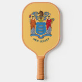 Vlag van New Jersey Pickleball Paddle (Achterkant)