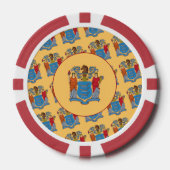 Vlag van New Jersey Poker Chips (Voorkant)