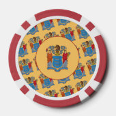 Vlag van New Jersey Poker Chips (Achterkant)