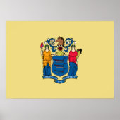 Vlag van New Jersey Poster (Voorkant)