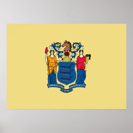 Vlag van New Jersey Poster (Voorkant)