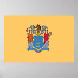 Vlag van New Jersey Poster