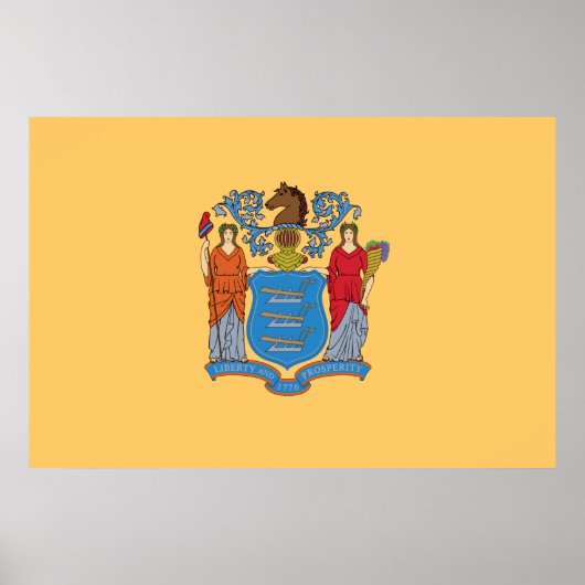 Vlag van New Jersey Poster (Voorkant)