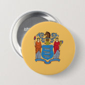 Vlag van New Jersey Ronde Button 7,6 Cm (Voorkant /achterkant)