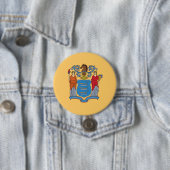 Vlag van New Jersey Ronde Button 7,6 Cm (In situ)