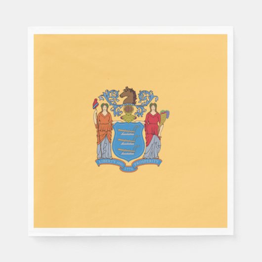 Vlag van New Jersey Servet (Voorkant)