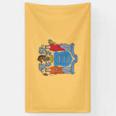 Vlag van New Jersey Spandoek (Verticaal)
