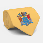 Vlag van New Jersey Stropdas (Opgerold)