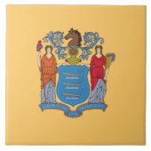 Vlag van New Jersey Tegeltje (Voorkant)