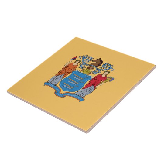 Vlag van New Jersey Tegeltje (Zijkant)