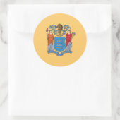 Vlag van New Jersey Vlag van New Jersey Ronde Sticker (Tas)
