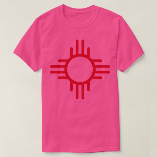 Vlag van New Mexico 7 T-shirt (Design voorkant)