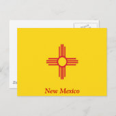 Vlag van New Mexico Briefkaart (Voorkant / Achterkant)