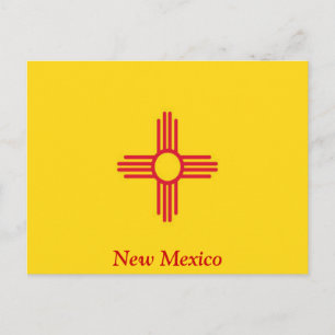 Vlag van New Mexico Briefkaart