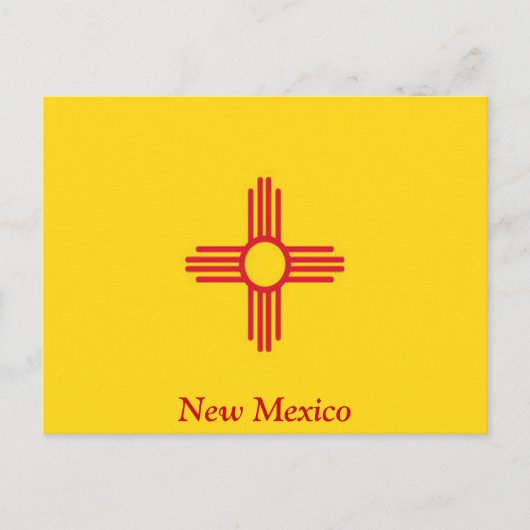 Vlag van New Mexico Briefkaart (Voorkant)