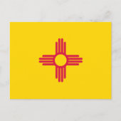 Vlag van New Mexico Briefkaart (Voorkant)