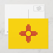 Vlag van New Mexico Briefkaart (Voorkant / Achterkant)