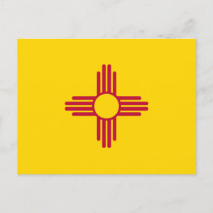 Vlag van New Mexico Briefkaart