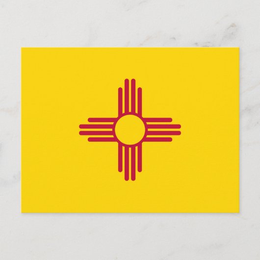 Vlag van New Mexico Briefkaart (Voorkant)