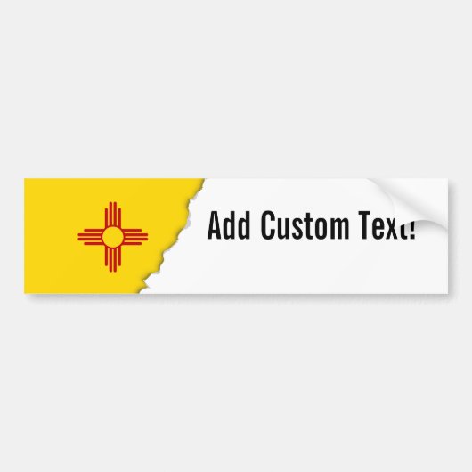 Vlag van New Mexico Bumpersticker (Voorkant)