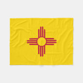 Vlag van New Mexico Fleece Deken (Voorkant (Horizontaal))