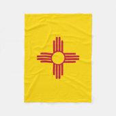 Vlag van New Mexico Fleece Deken (Voorkant)