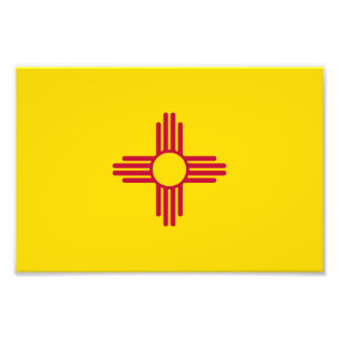 Vlag van New Mexico Foto Afdruk