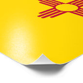 Vlag van New Mexico Foto Afdruk (Hoek)