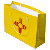 Vlag van New Mexico Groot Cadeauzakje (Achterkant Gekanteld)