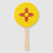 Vlag van New Mexico Handwaaier (Achterkant)
