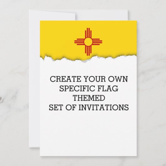 Vlag van New Mexico Kaart (Voorkant)