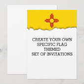 Vlag van New Mexico Kaart (Voorkant / Achterkant)