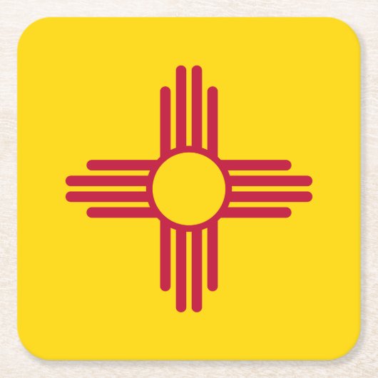 Vlag van New Mexico Kartonnen Onderzetters (Voorkant)