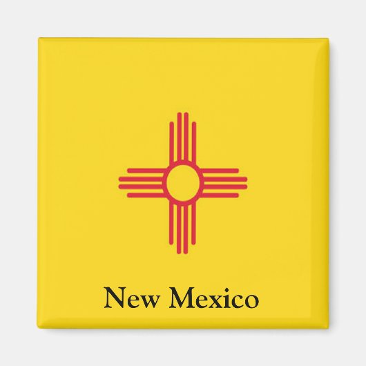 Vlag van New Mexico Magneet (Voorkant)