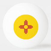 Vlag van New Mexico Pingpongbal (Achterkant)