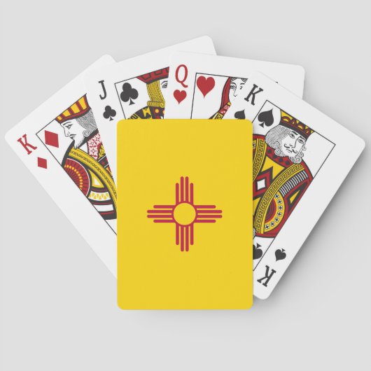 Vlag van New Mexico Pokerkaarten (Achterkant)