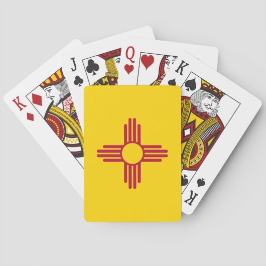 Vlag van New Mexico Pokerkaarten (Achterkant)