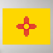 Vlag van New Mexico Poster (Voorkant)
